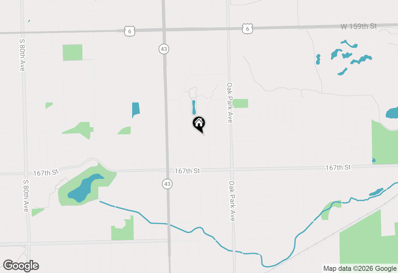 Map of 6948 Coachwood Trail, Tinley Park, IL 60477