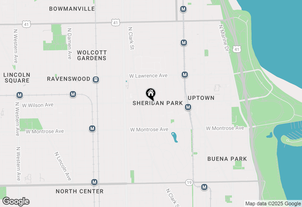 Map of 1351 W Wilson Avenue #3, Chicago, IL 60640