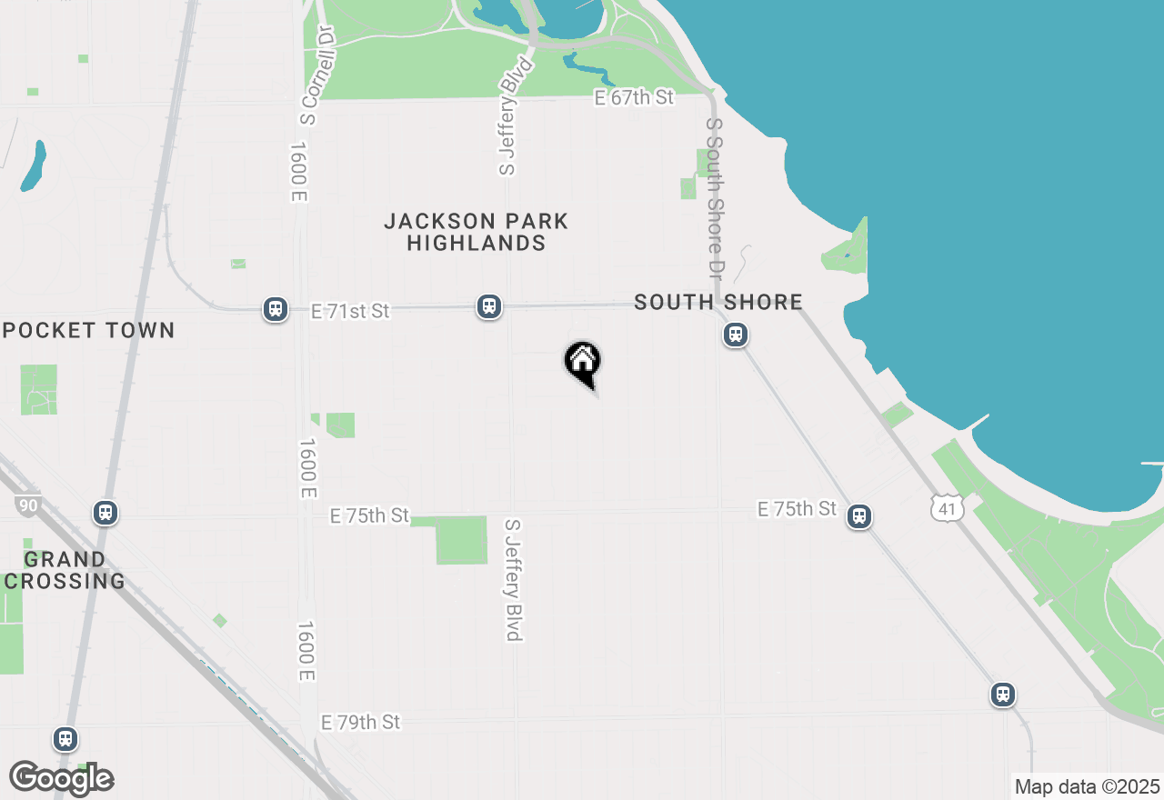 Map of 7250 S Merrill Avenue, Chicago, IL 60649