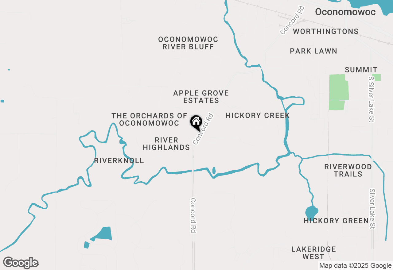 Map of 1306 Grandview Ave, Oconomowoc, WI 53066