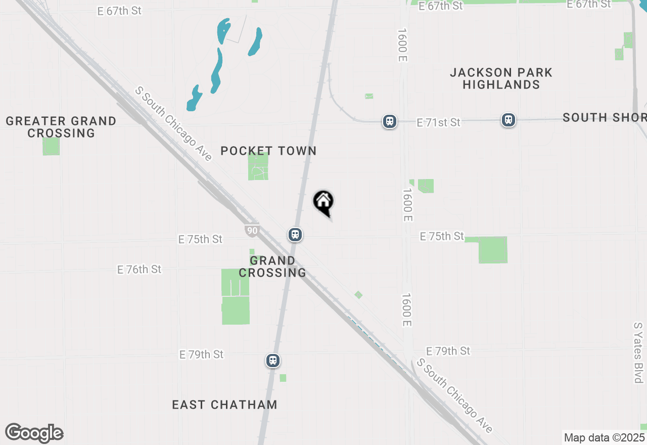 Map of 7431 S Kimbark Avenue, Chicago, IL 60619