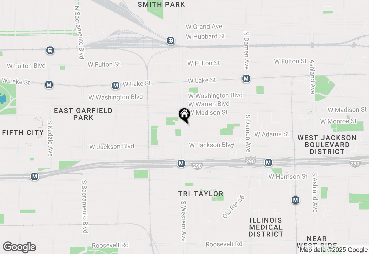 Map of 119 S Western Avenue #3, Chicago, IL 60612