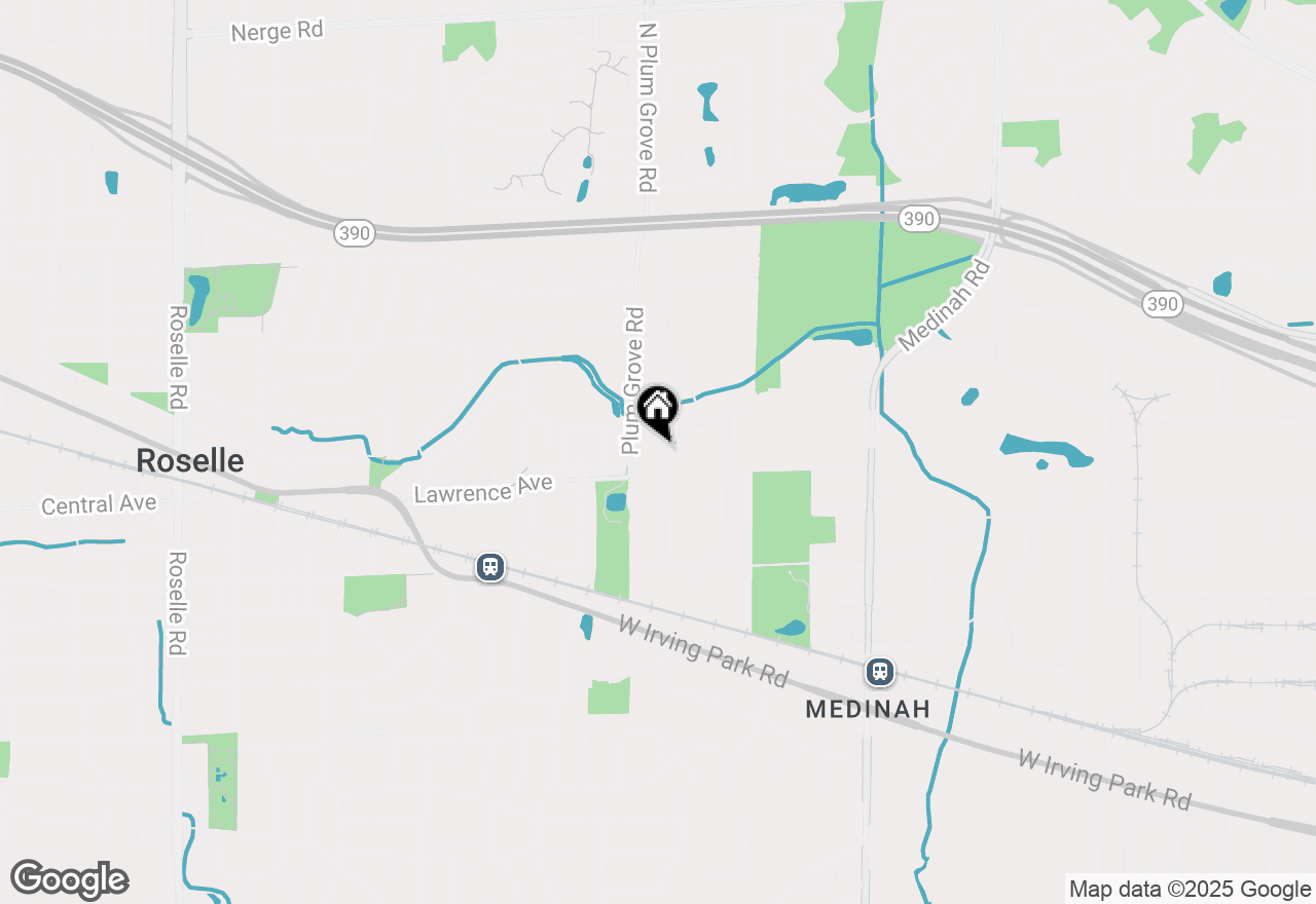 Map of (Address confidential), Medinah, Illinois 60157