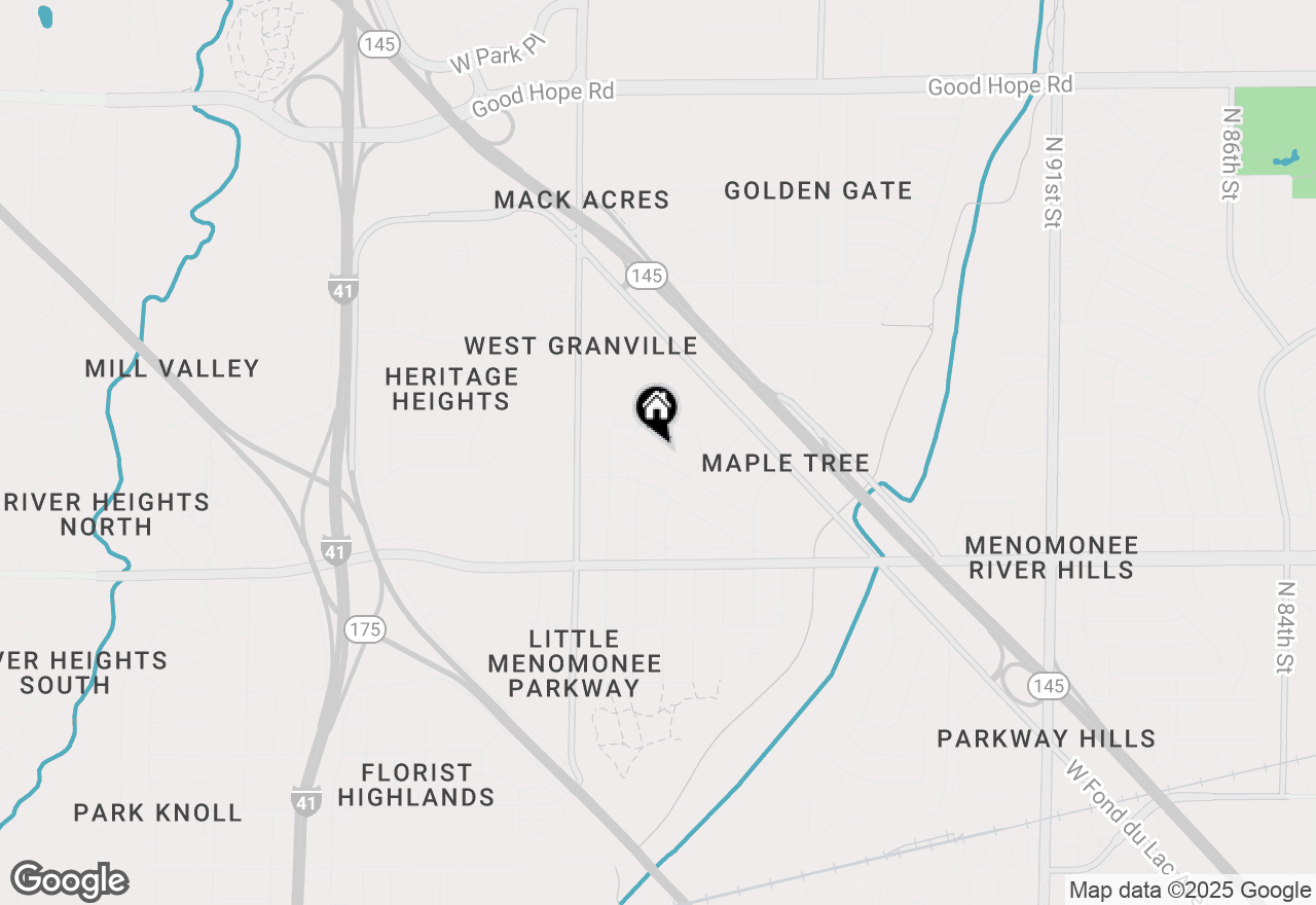 Map of 10412 W Kiehnau Ave #10414, Milwaukee, WI 53224
