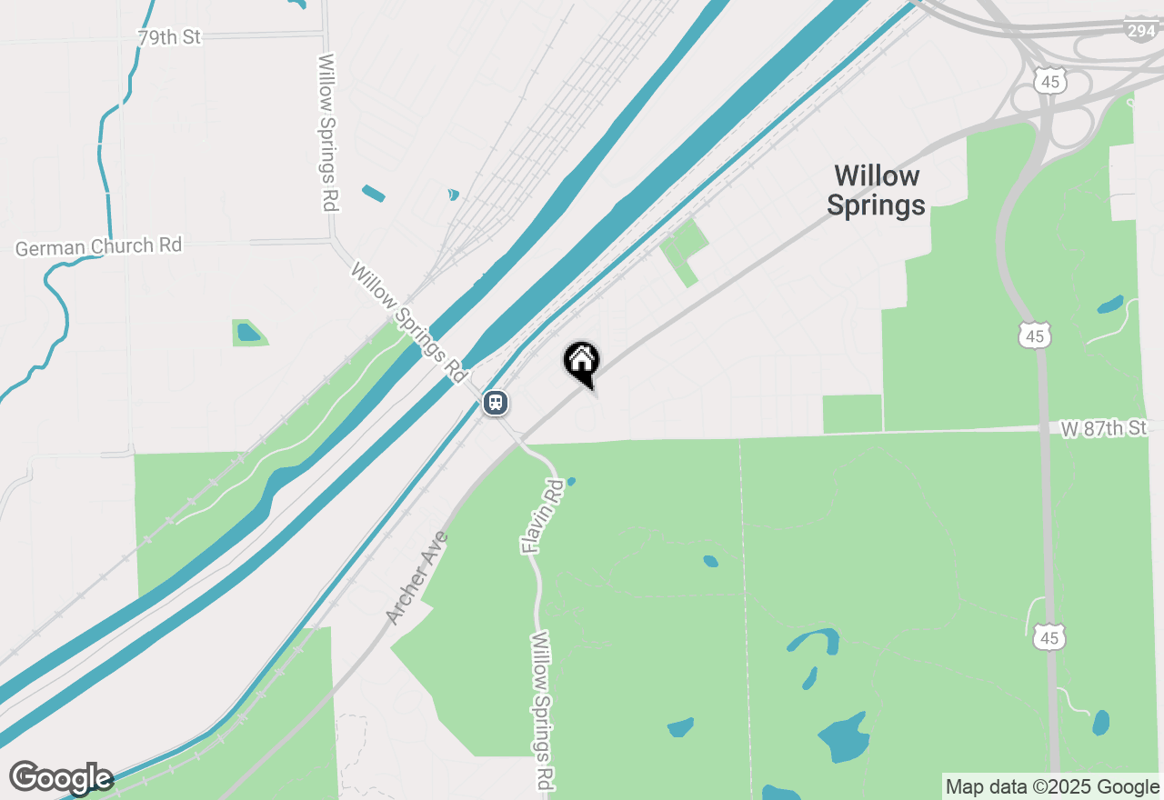 Map of 8611 Archer Avenue, Willow Springs, IL 60480