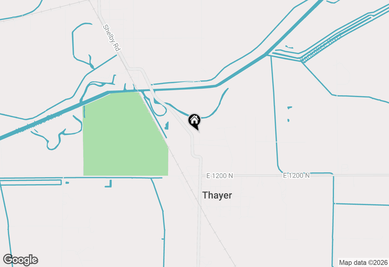 Map of 12285 N St Rd 55, Thayer, IN 46310