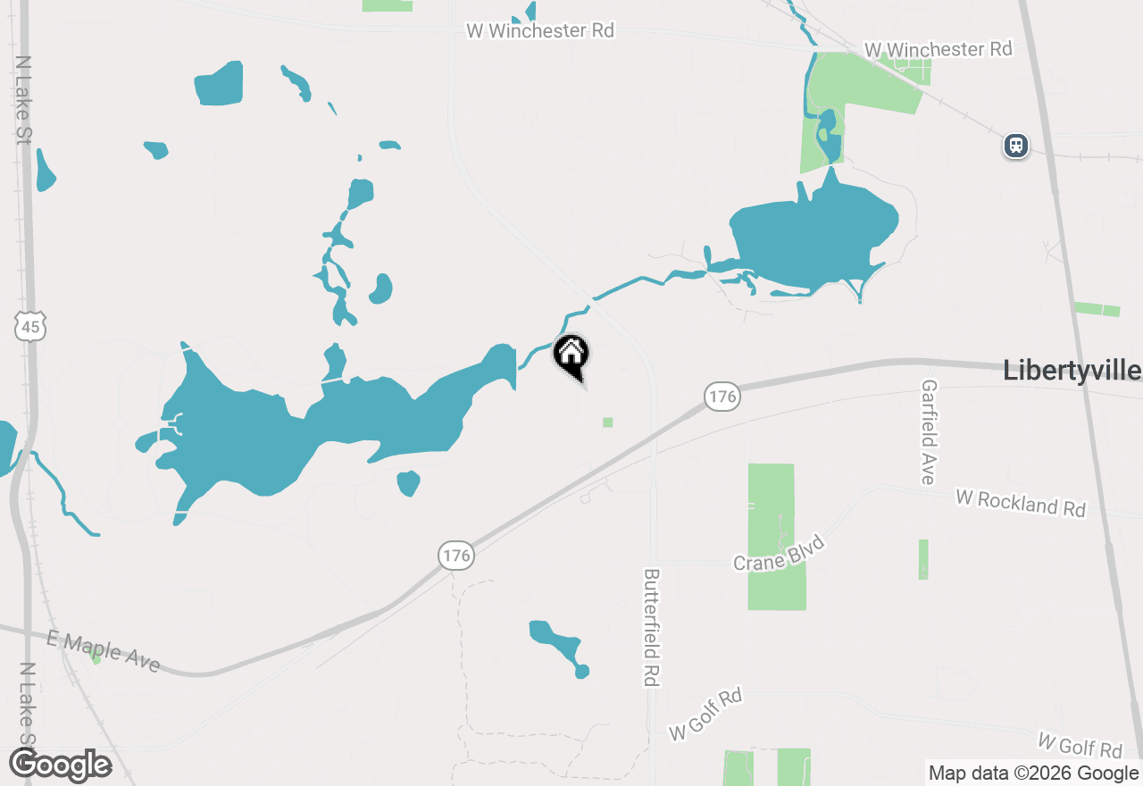 Map of 227 Woodland Road, Libertyville, IL 60048