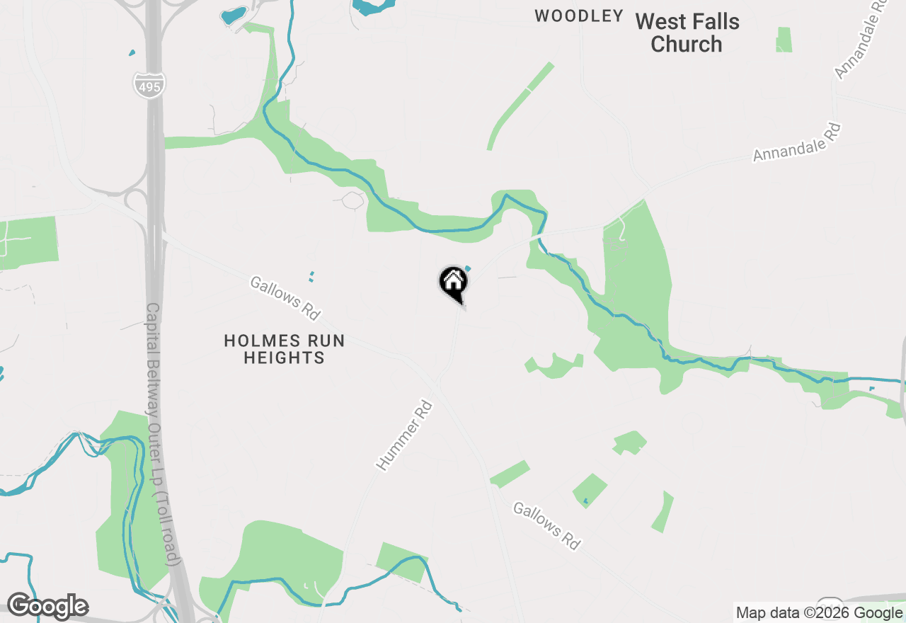 Map of 7428 Mason Lane, Falls Church, VA 22042