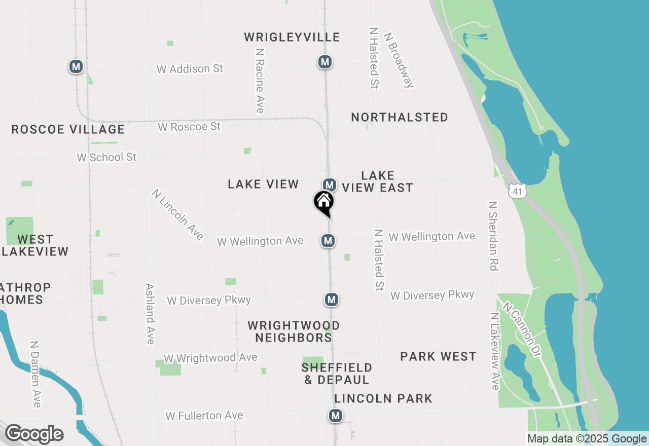 Map of 3035 N Sheffield Avenue #3, Chicago, IL 60657
