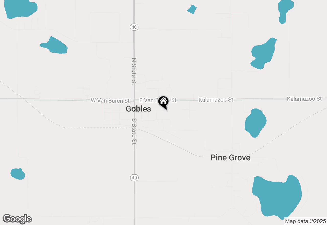 Map of 410 E Exchange Street, Gobles, MI 49055