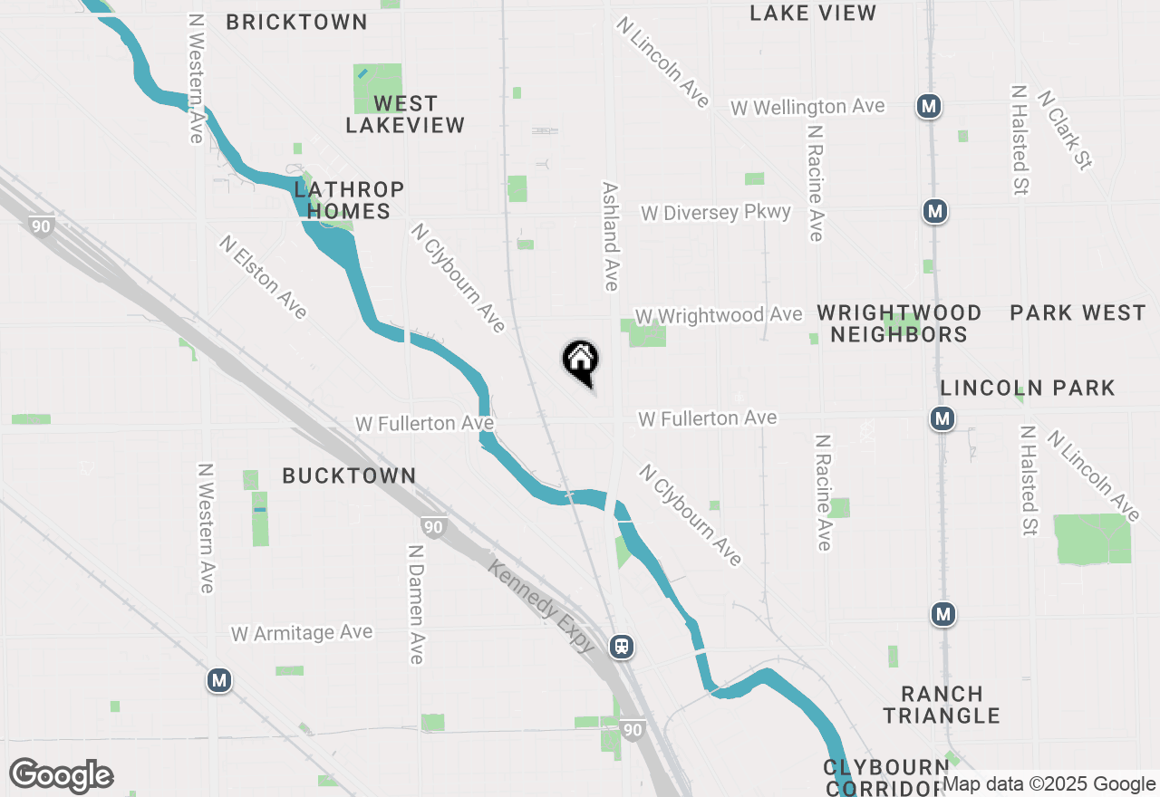 Map of 2425 N Clybourn Avenue #1F, Chicago, IL 60614