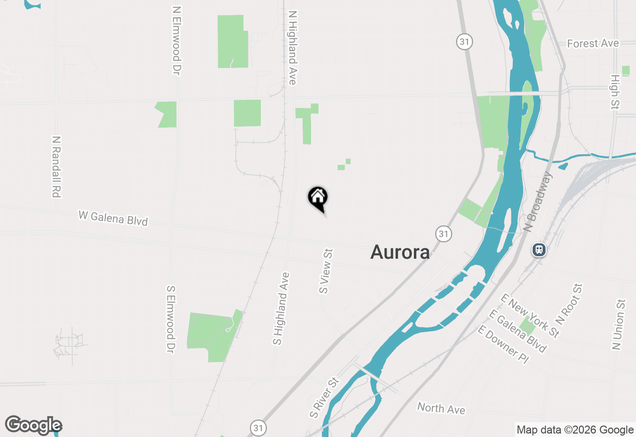Map of 109 N May Street, Aurora, IL 60506