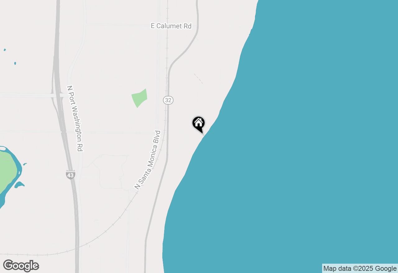 Map of 6990 N Barnett Ln, Fox Point, WI 53217