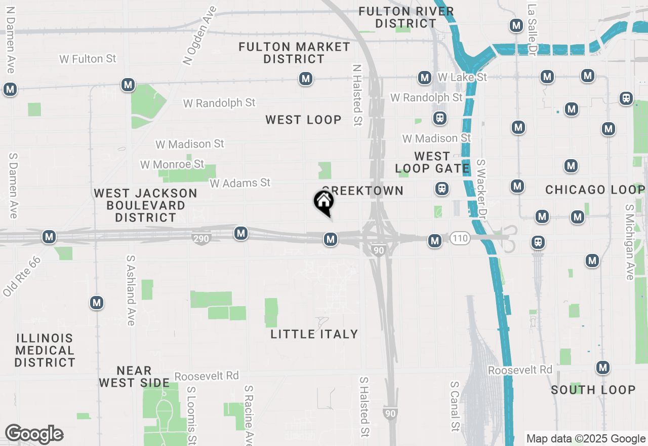 Map of 913 W Van Buren Street #5F, Chicago, IL 60607