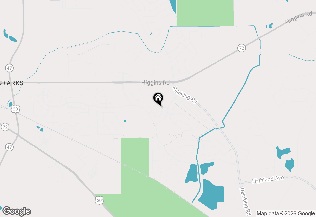 Map of 1263 Derry Lane, Pingree Grove, IL 60140