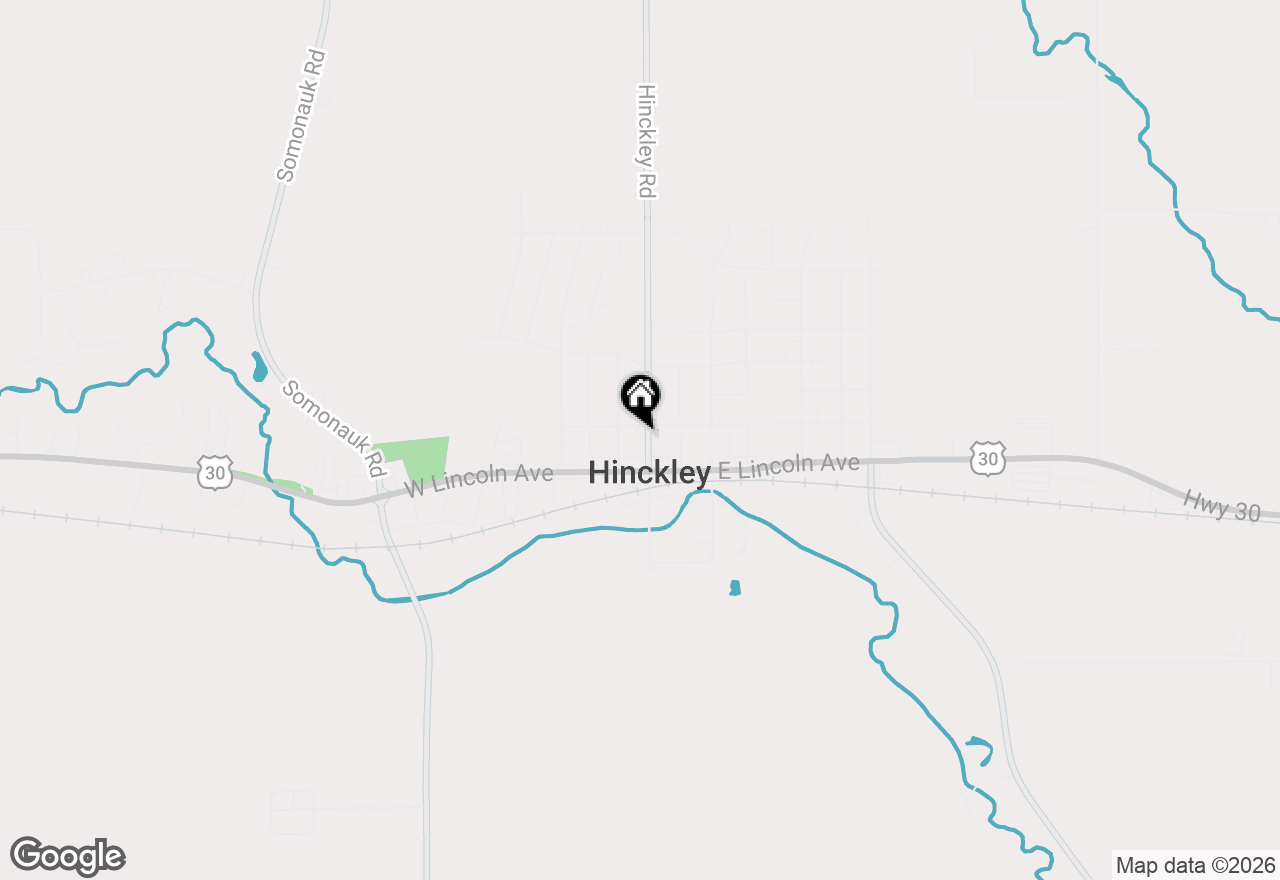 Map of 171 N Sycamore Street, Hinckley, IL 60520