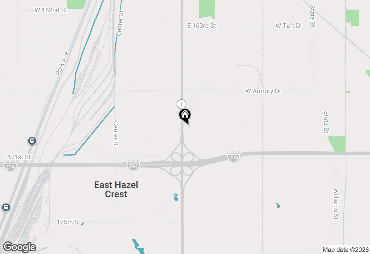 Map of 1411 W 172nd Street, East Hazel Crest, IL 60429