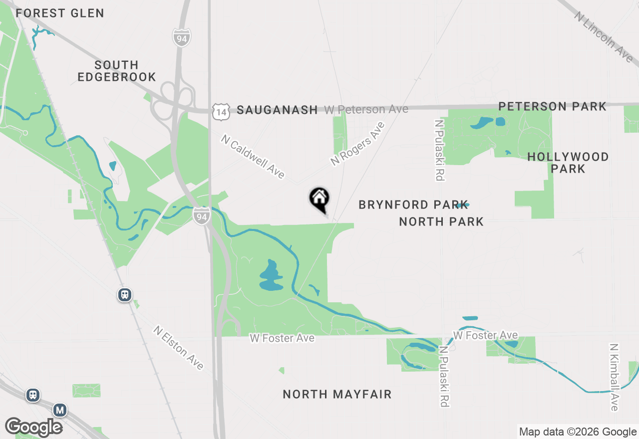 Map of 4412 W Bryn Mawr Avenue, Chicago, IL 60646