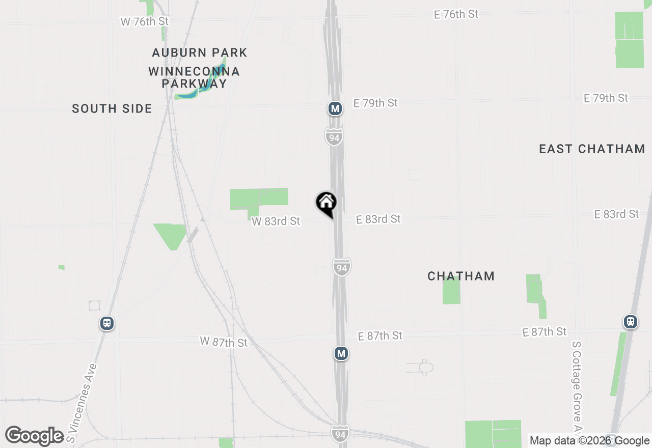 Map of 39 W 83rd Street, Chicago, IL 60620