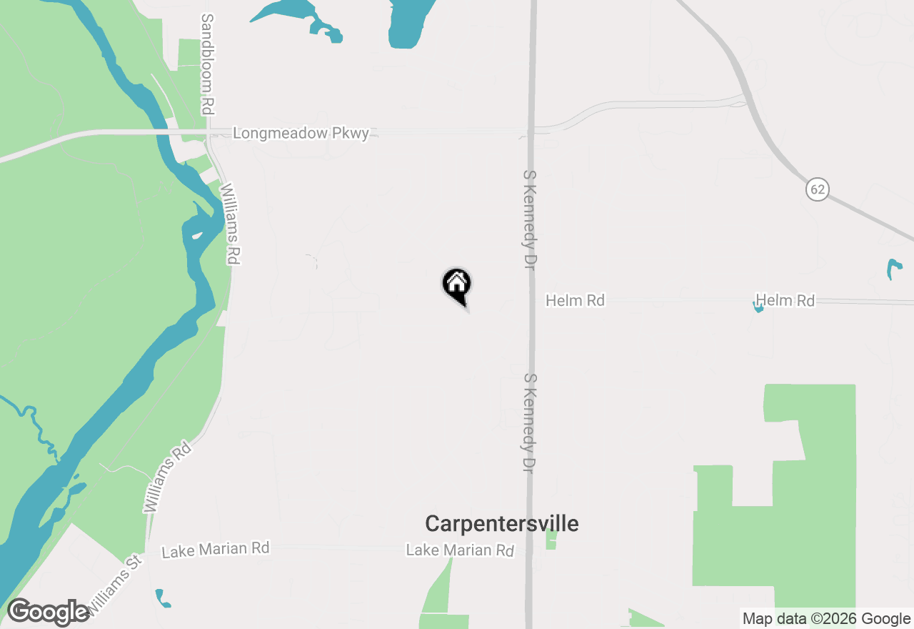 Map of 1429 Kings Road, Carpentersville, IL 60110