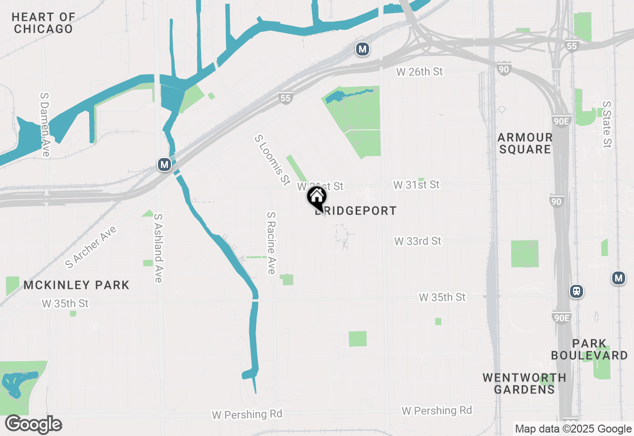 Map of 1019 W 32nd Street, Chicago, IL 60608