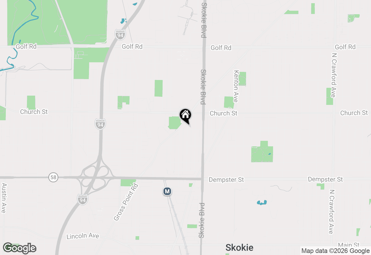 Map of 9100 Lamon Avenue #2S, Skokie, IL 60077