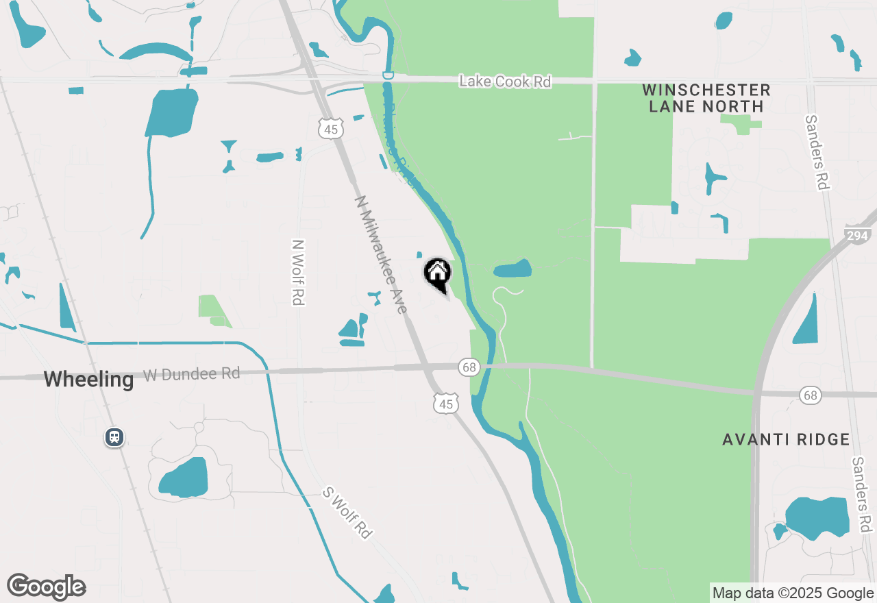 Map of 324 Partridge Lane, Wheeling, IL 60090