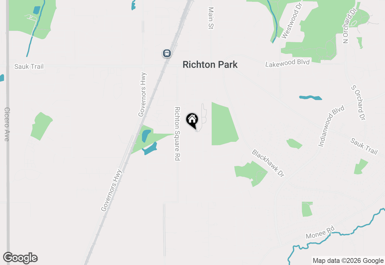 Map of 22646 Lawndale Avenue, Richton Park, IL 60471