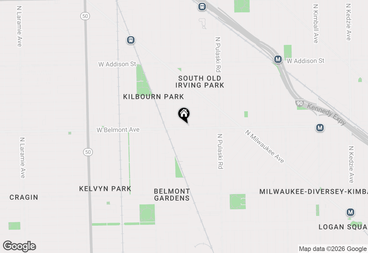 Map of 4206 W Belmont Avenue, Chicago, IL 60641