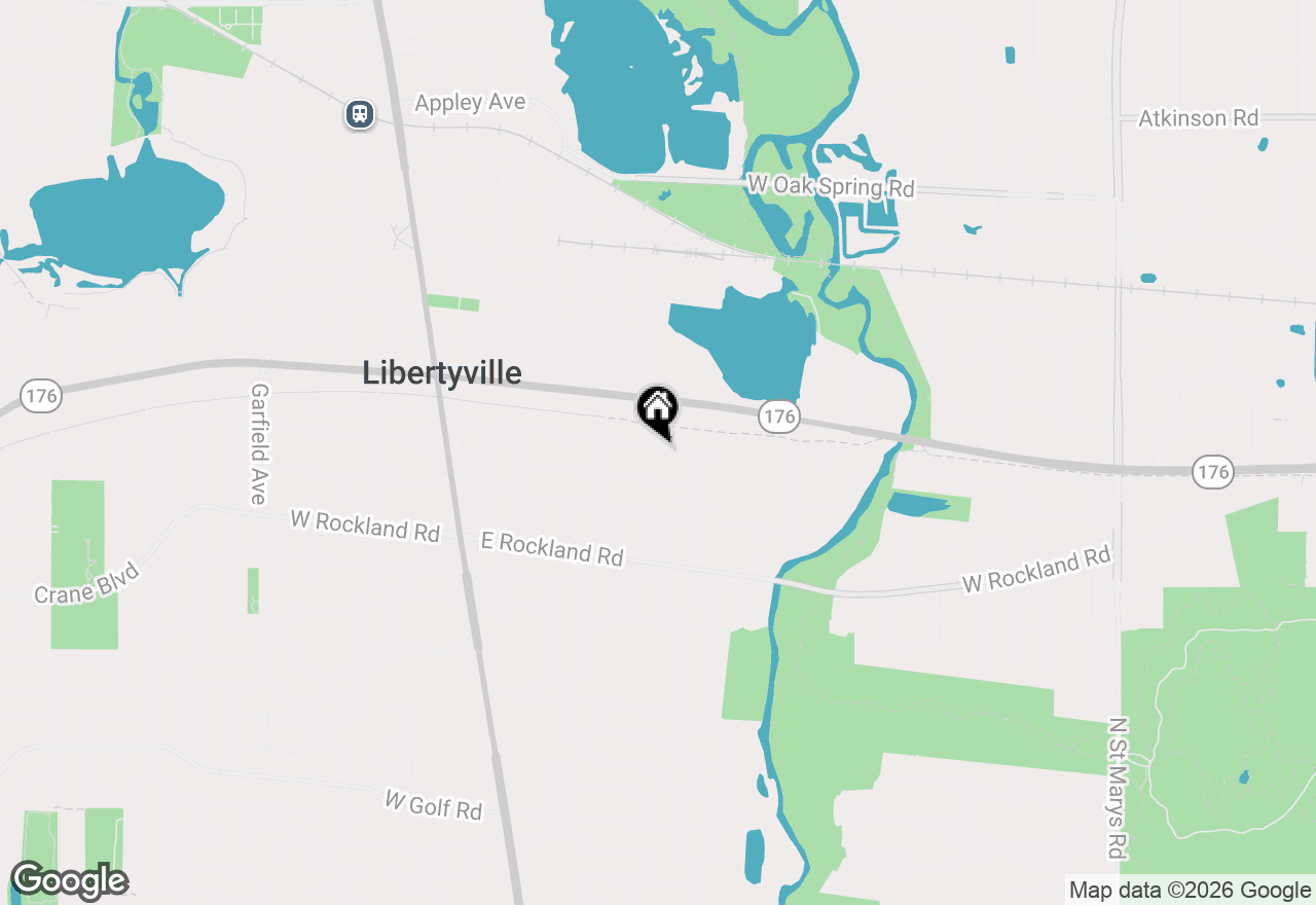 Map of 709 E Sunnyside Avenue, Libertyville, IL 60048