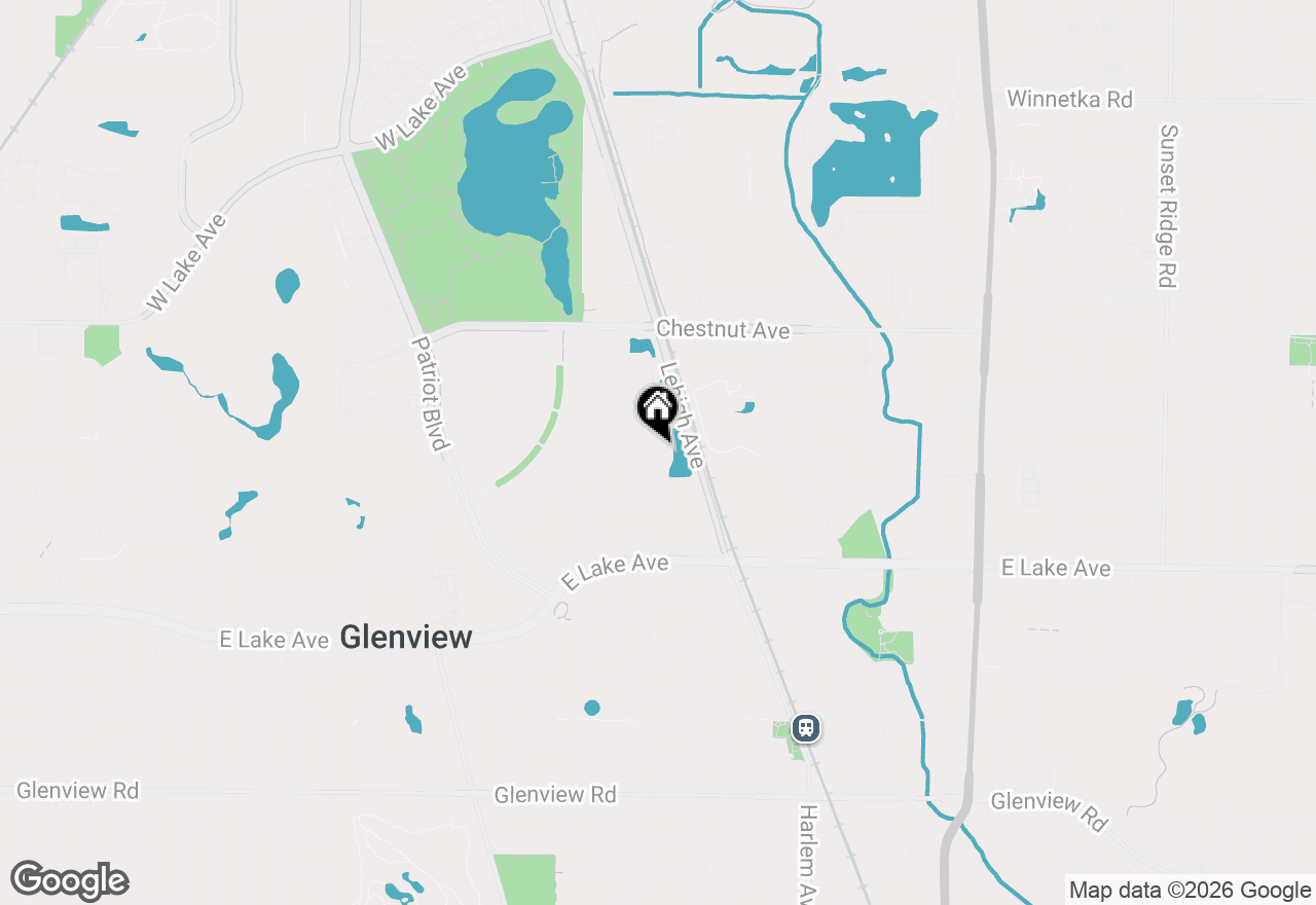 Map of 1590 Fielding Drive, Glenview, IL 60026
