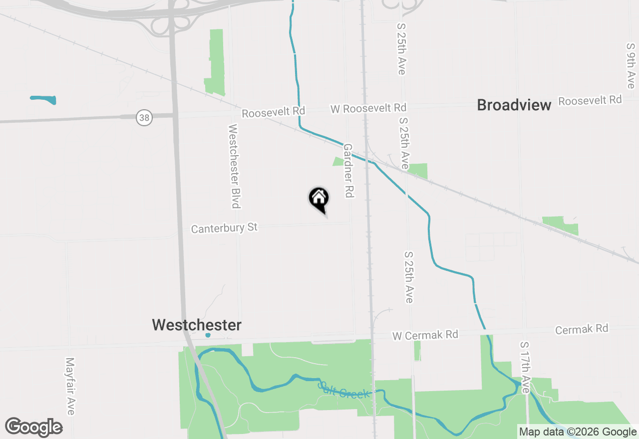 Map of 1552 Manchester Avenue, Westchester, IL 60154