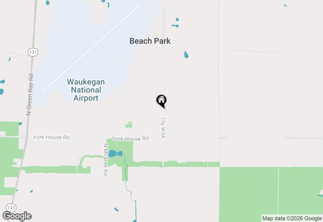Map of 3332 N Lewis Avenue, Waukegan, IL 60087