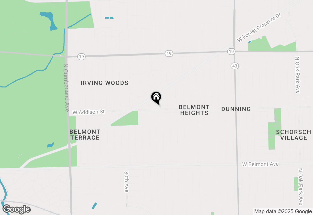 Map of 7732 W Addison Street, Chicago, IL 60634