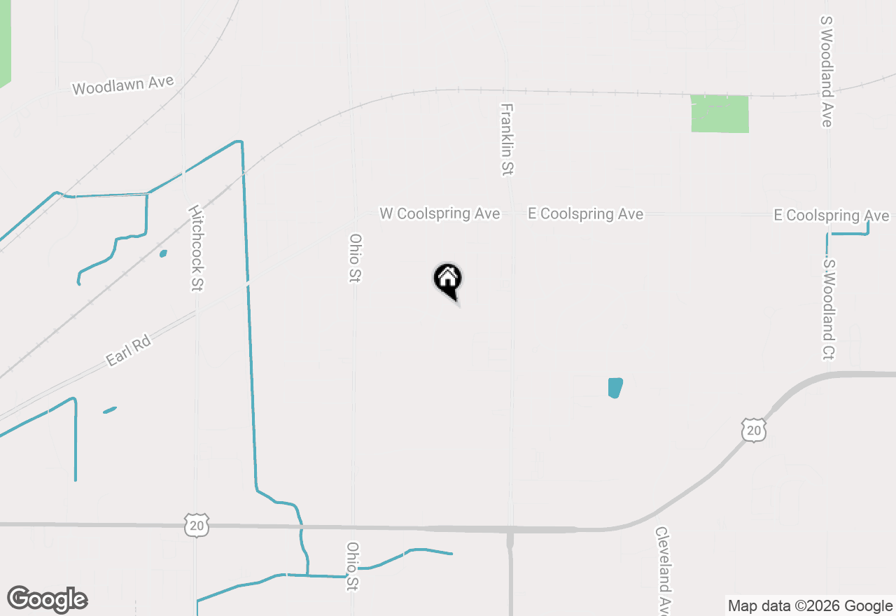 Map of 238 Walnut Street, Michigan City, IN 46360
