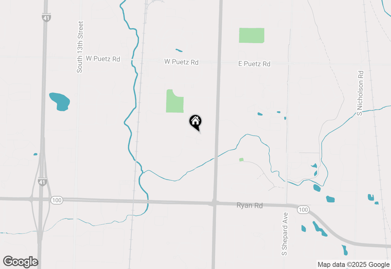 Map of 170 W Aspen Ct #3, Oak Creek, WI 53154