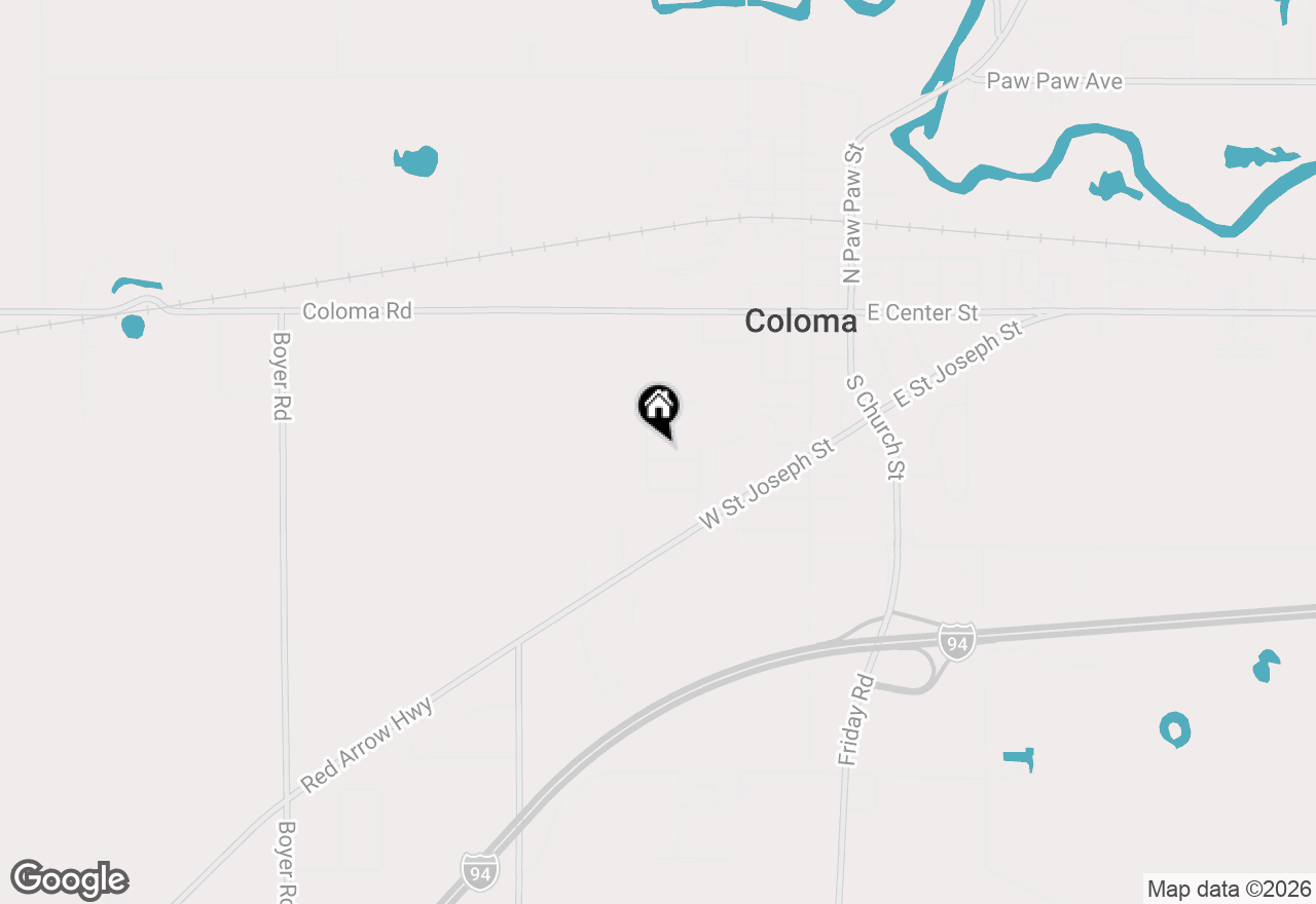 Map of 375 Garry Street, Coloma, MI 49038