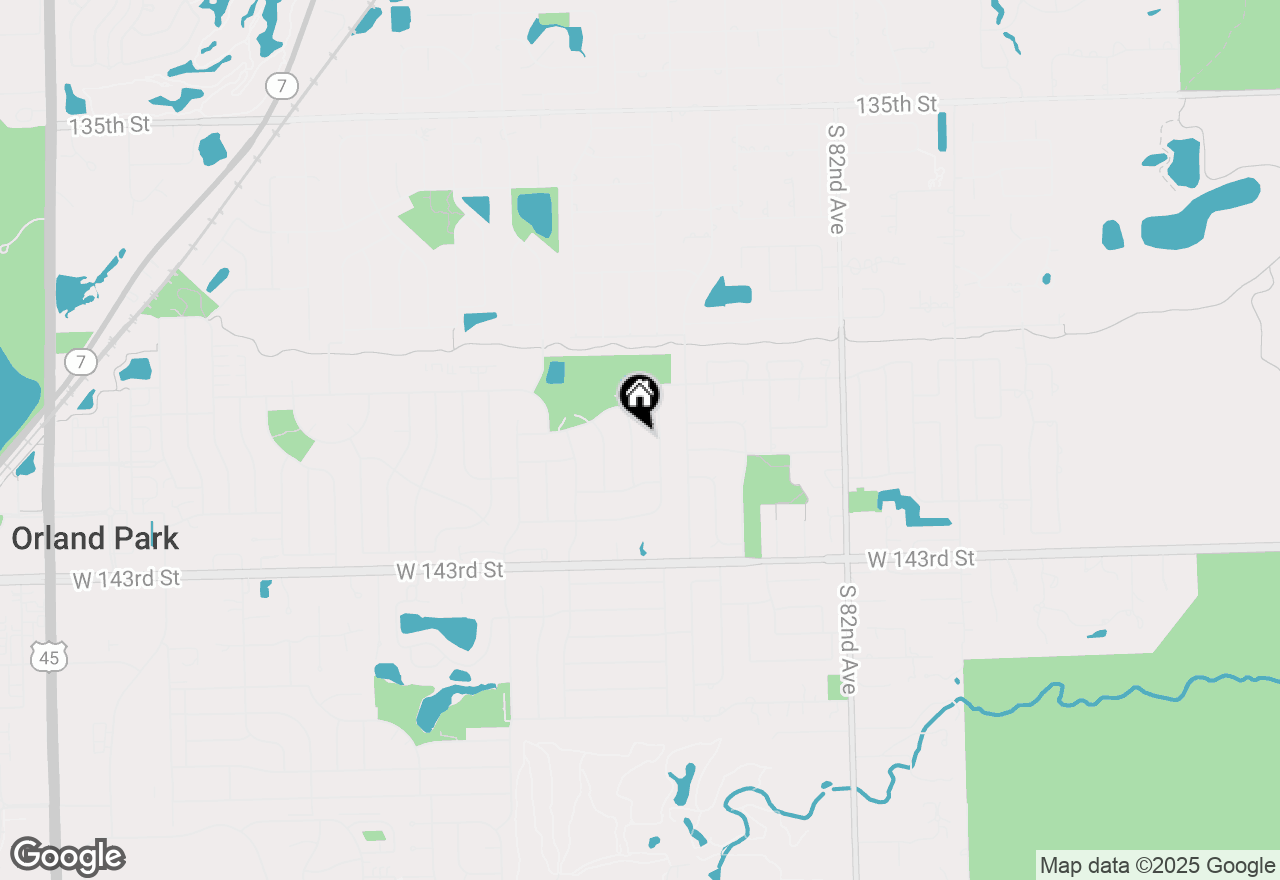 Map of 14125 Ravenswood Drive, Orland Park, IL 60462