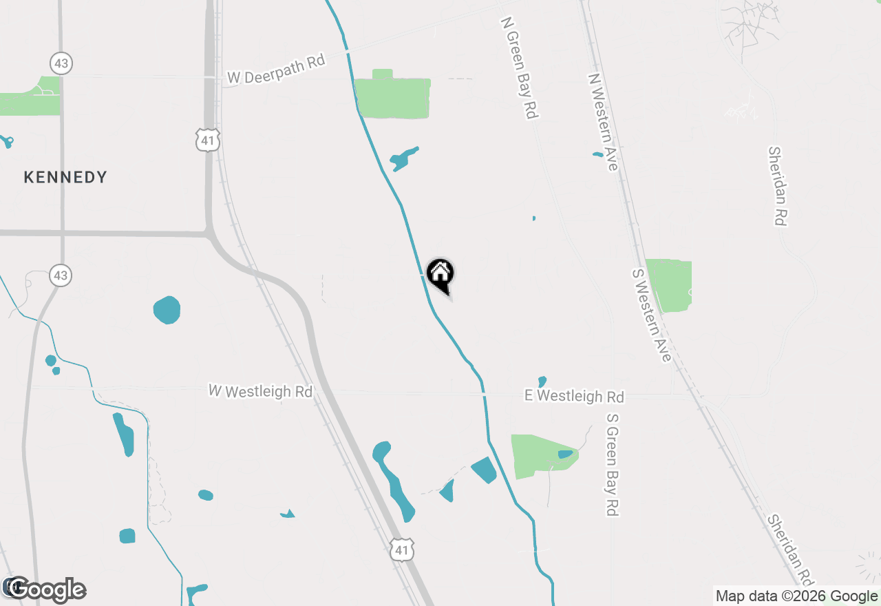 Map of 27 W Onwentsia Road, Lake Forest, IL 60045