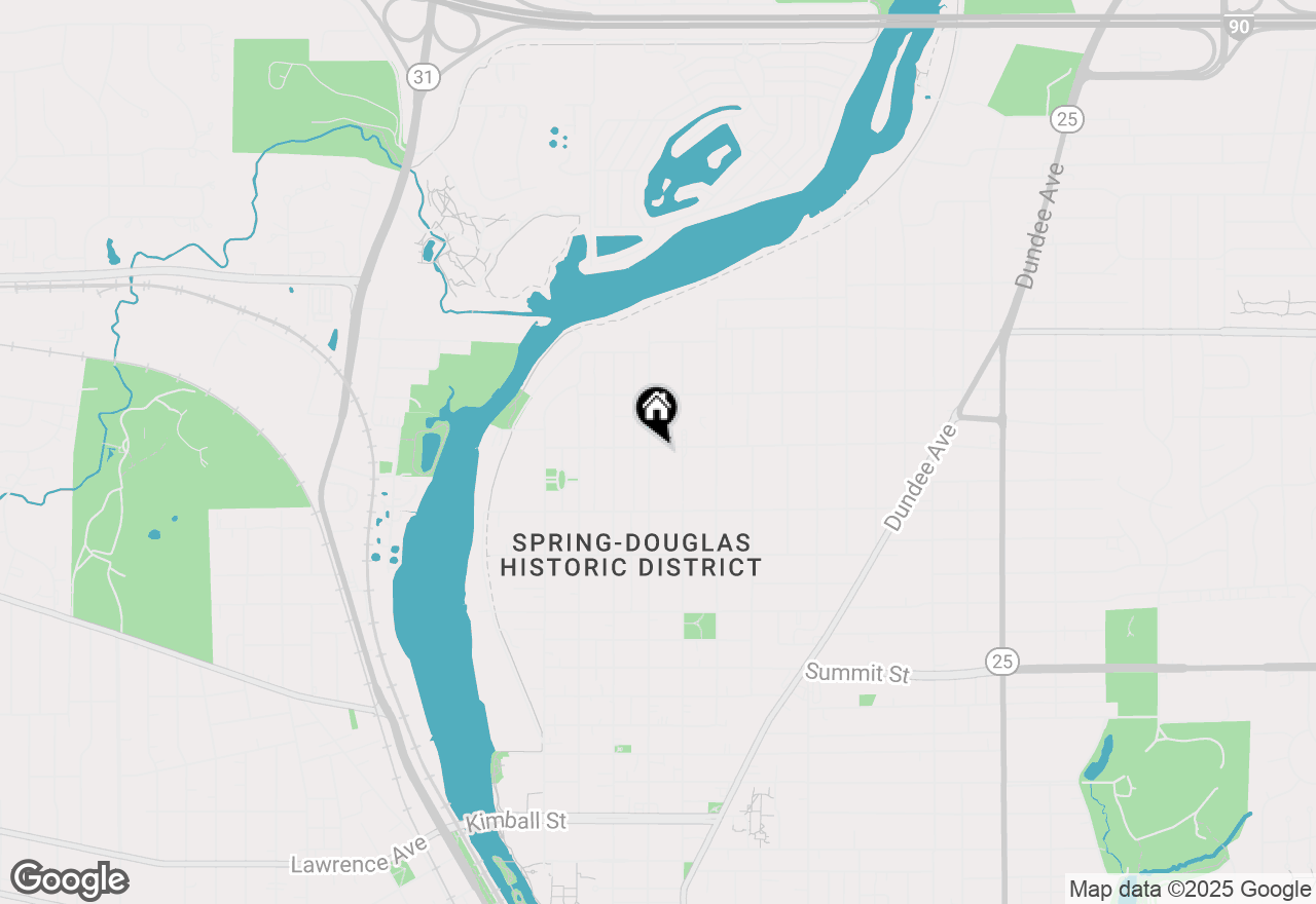 Map of 859 N Spring Street, Elgin, IL 60120