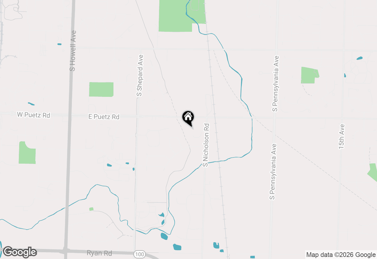 Map of 1337 E Buckwood Dr, Oak Creek, WI 53154