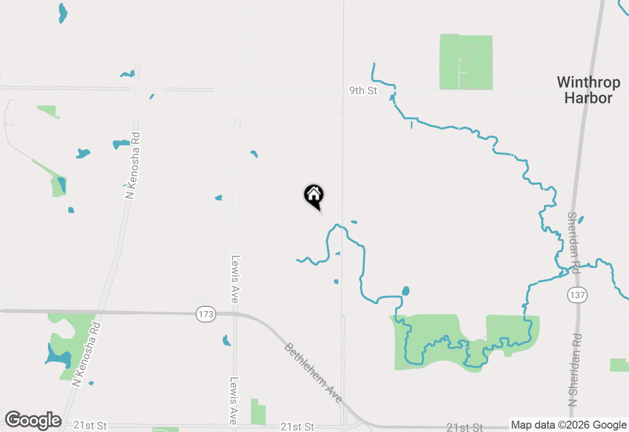 Map of 3624 Creekside Court, Winthrop Harbor, IL 60096