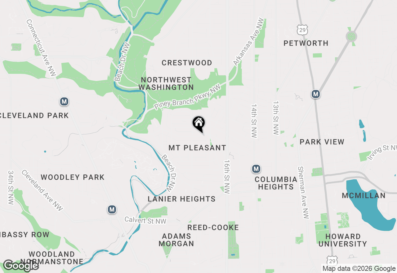 Map of 1756 Park Road Nw, Washington, DC 20010