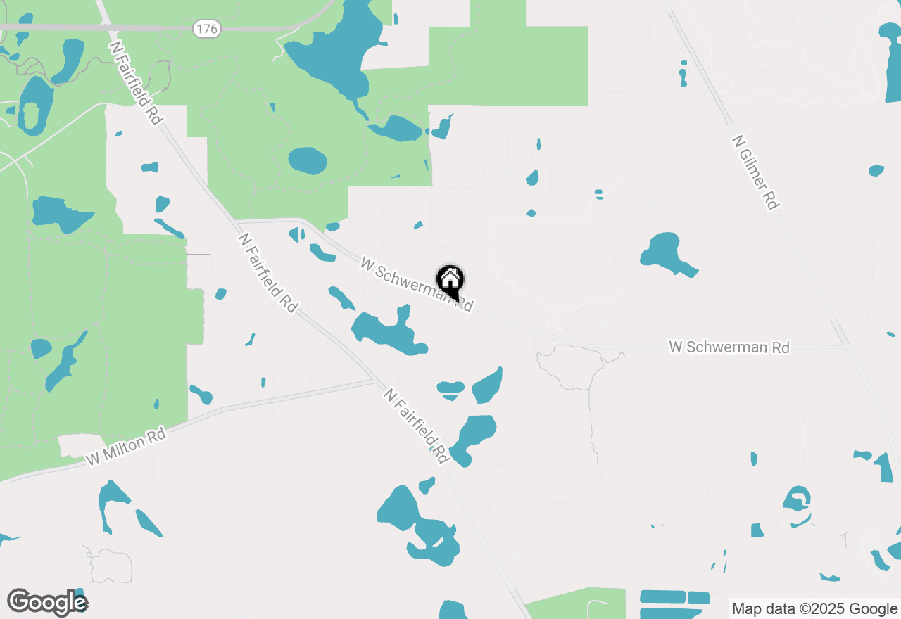 Map of 22925 W Schwerman Road, Mundelein, IL 60060