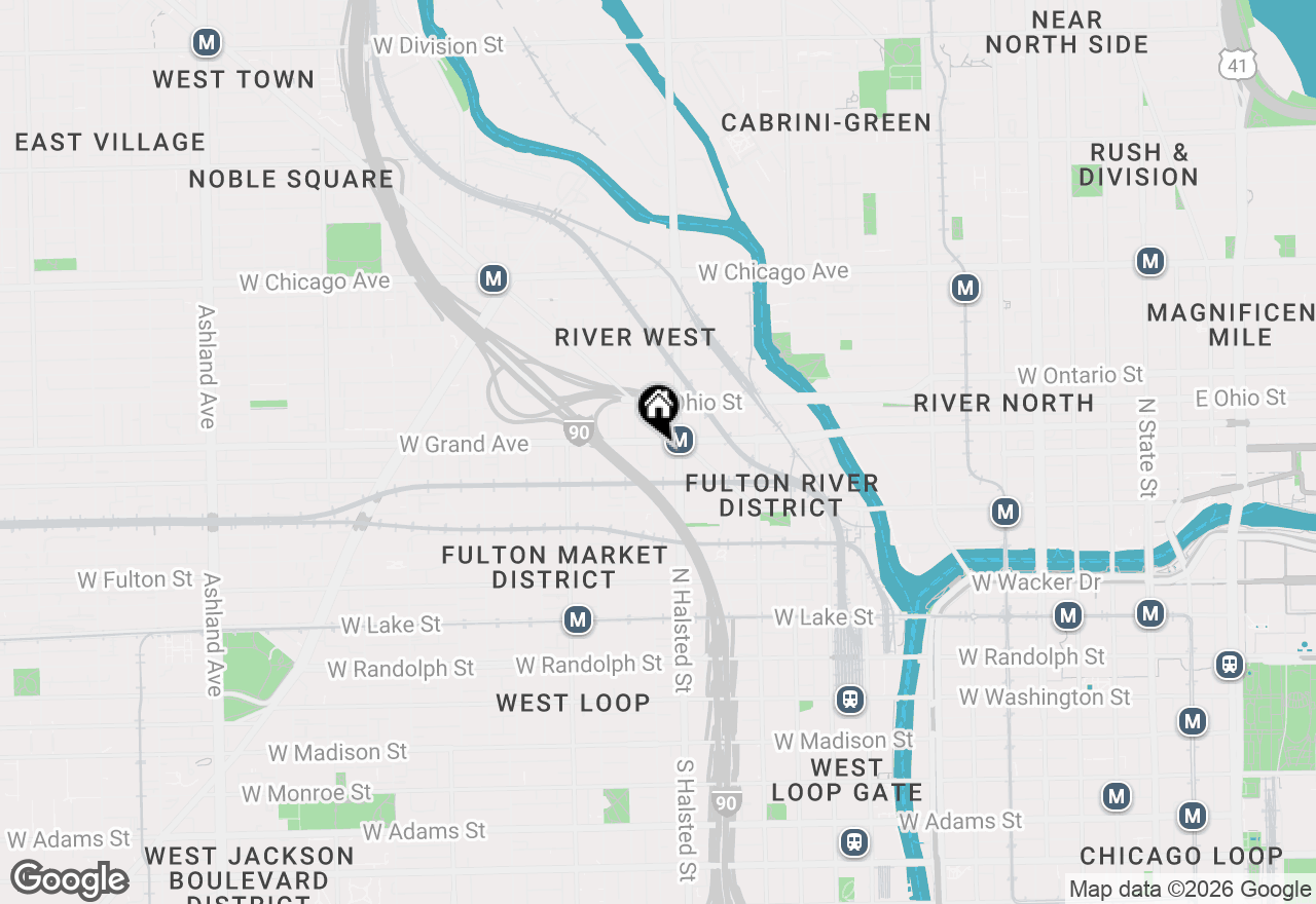 Map of 465 N Green Street #4N, Chicago, IL 60642