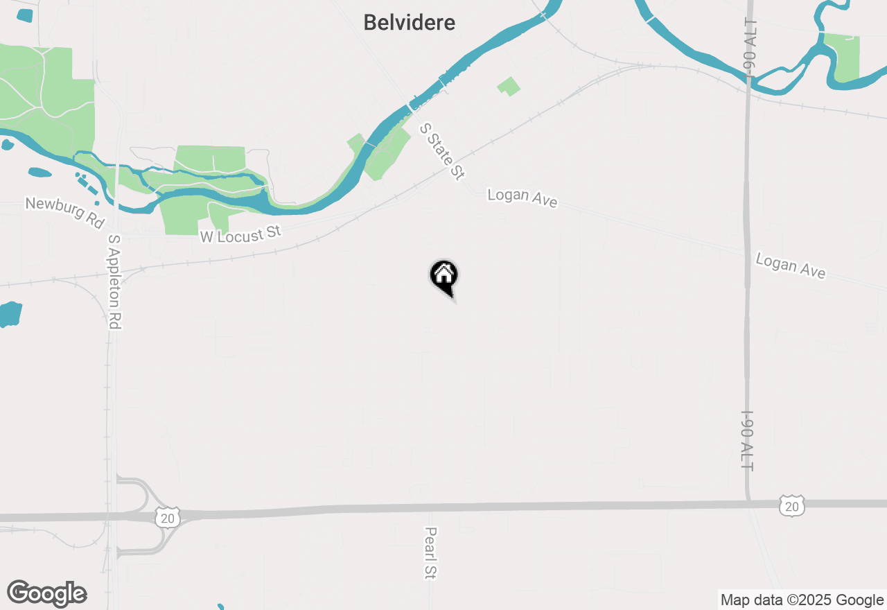 Map of 1027 Garfield Avenue, Belvidere, IL 61008