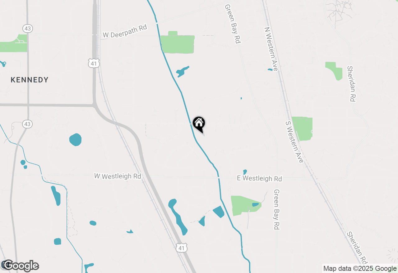 Map of 27 W Onwentsia Road, Lake Forest, IL 60045