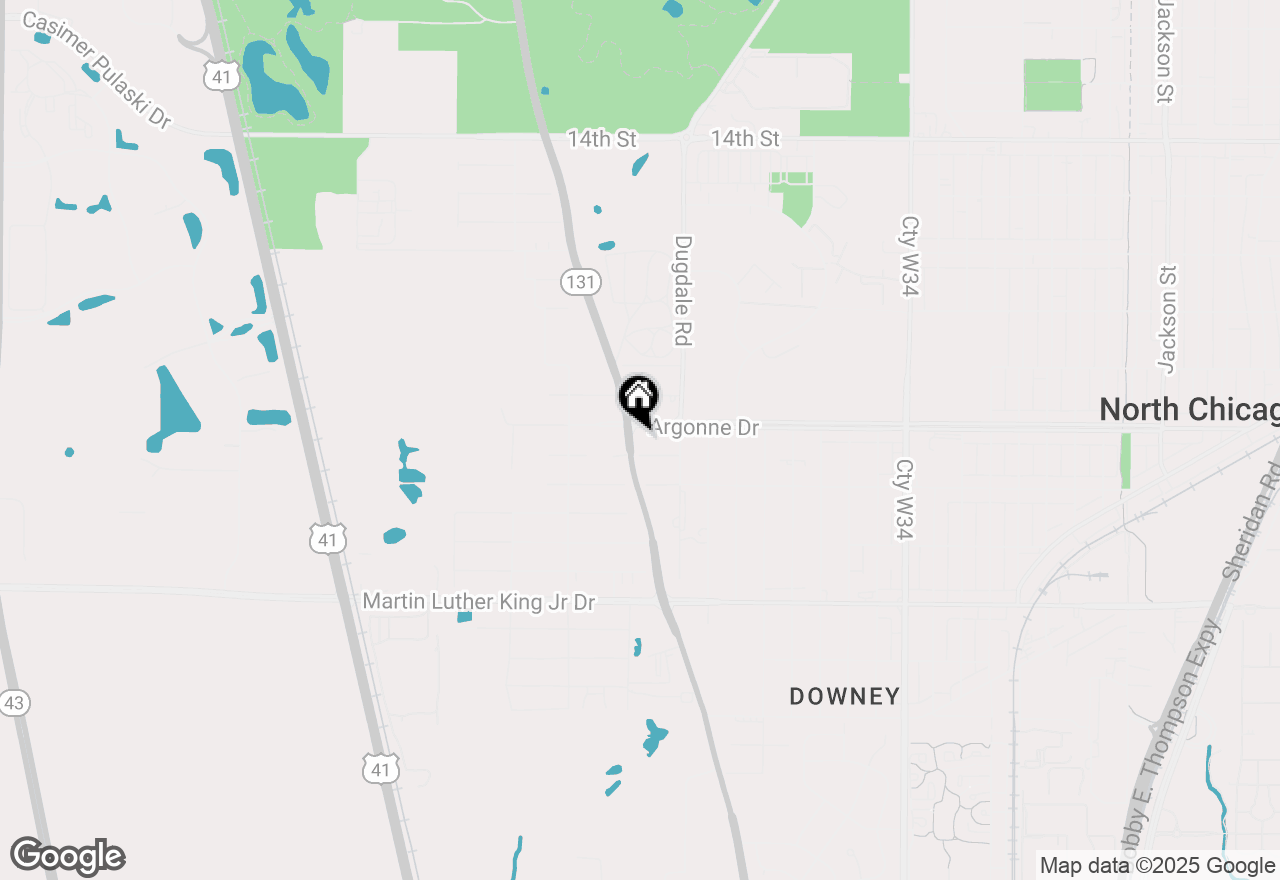 Map of 1909 Green Bay Road, North Chicago, IL 60064