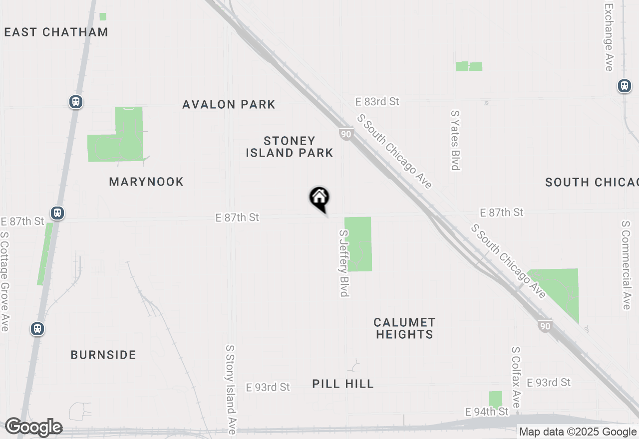 Map of 8701 S Bennett Avenue, Chicago, IL 60617