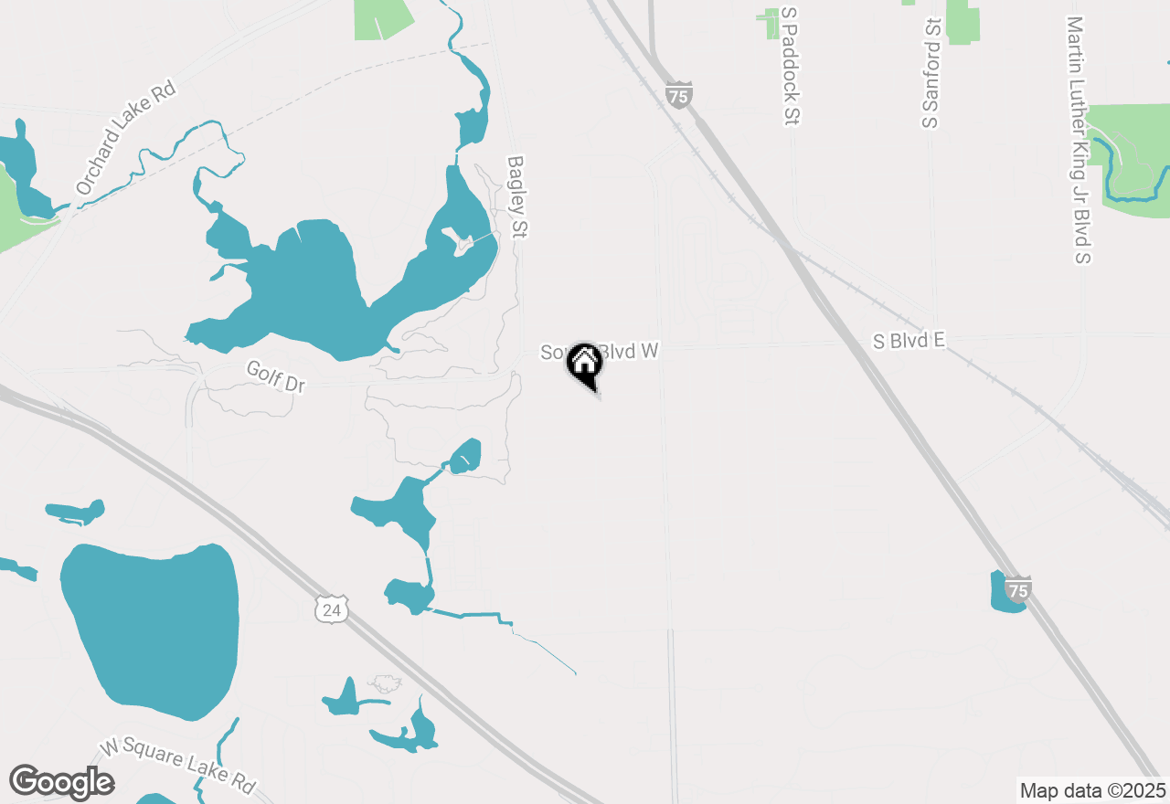 Map of 543 Nevada, Pontiac, MI 48341